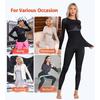 CHARMLEAKS Thermal Underwear Set for Women Long Johns Seamless Warm Base Layer Top & Bottom Ski Wear for Cold Weather