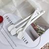 1Pc Tulip Ceramic Coffee Spoon Long Handle Ice Cream Spoon Dessert Milk Tea Honey Stick Stirring Tool
