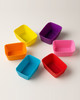 6Pcs Cake Mold Silicone Rectangle Cake Mould Soft Muffin Cupcake Liner Bake