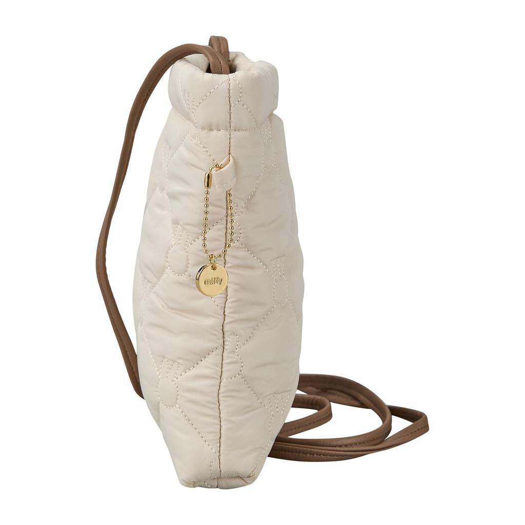 Hapitas Quilted Mini Shoulder Bag with Ivory Quilted Charm, Miffy, Girls, B302,