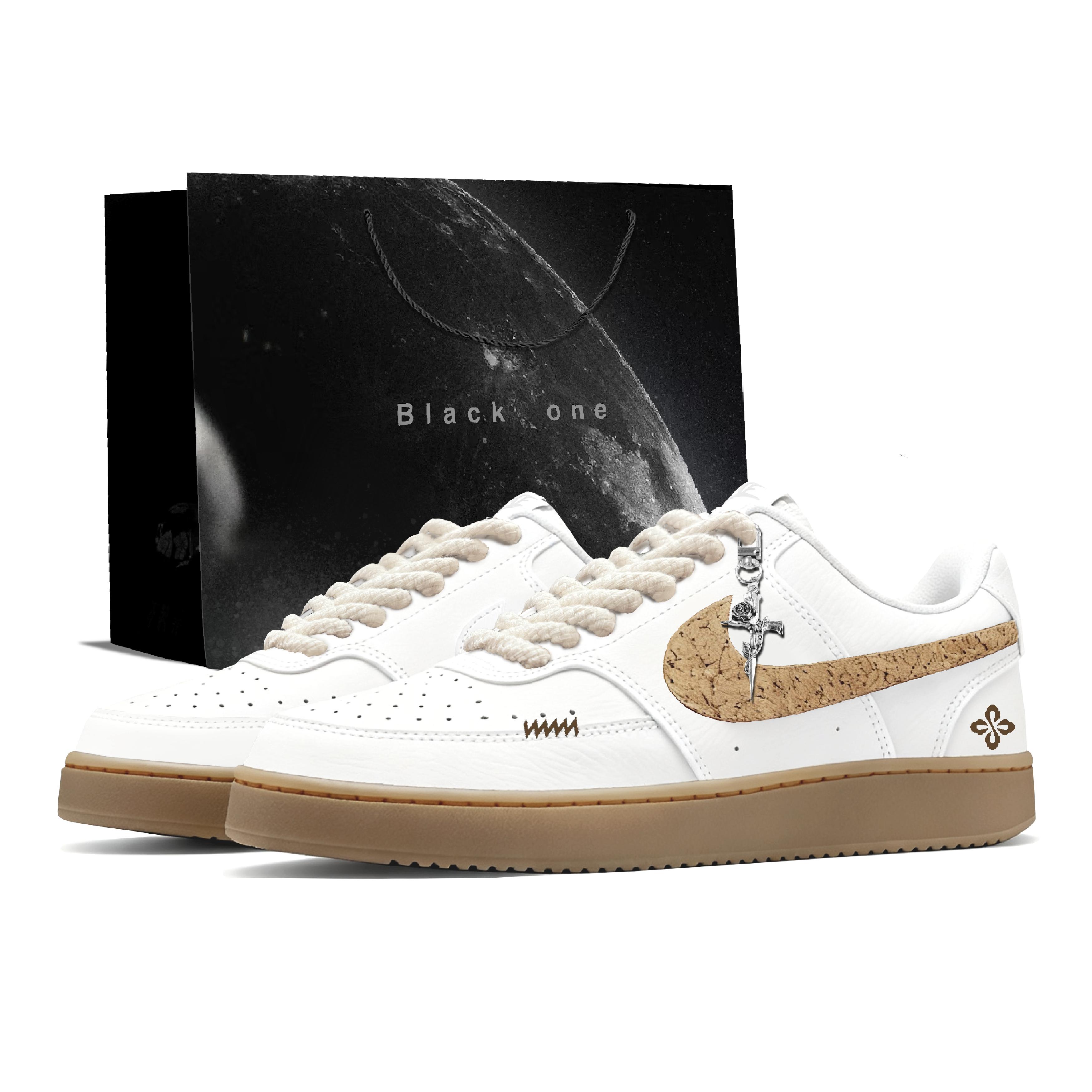 

Nike Court Vision 1 Spruce Logs Abrasion Resistant Low top Skateboard Shoes Men s White DH2987-101(Team93-S-SBOX)1 42.5
