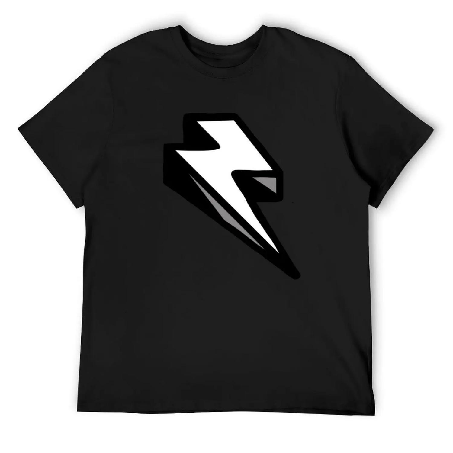 

Lightning Bolt T-Shirt funny gifts graphic t shirt vintage Louboutins oversize t-shirts man mens t shirts XXXXXL чорний