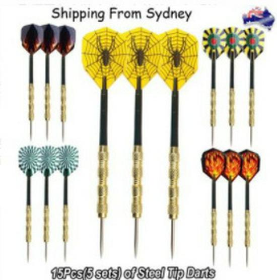 Copper-Plated Dart Points Set - 18 Pieces, 14g, 15.2cm Long