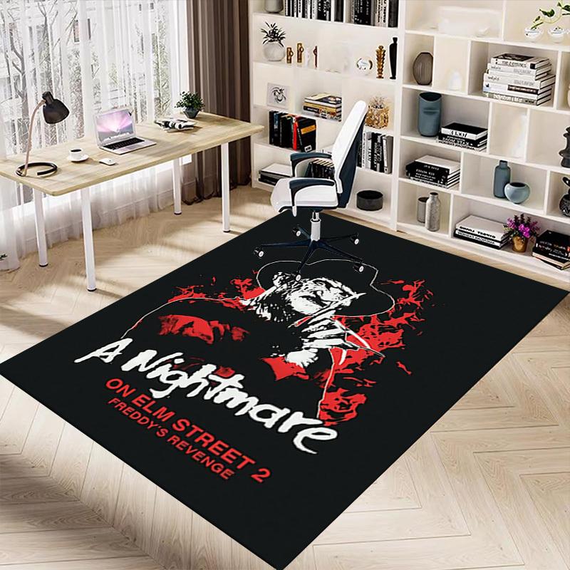 1pc Nightmare Freddy's Revenge Home Office, Durable Polyester Floor Mat with Easy, Office Decor, Urban Style, Nonslip Backing