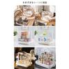 TAKEY Bread Storage Case, Bread Storage Case, Stylish Transparent Storage Container for Bread, Food, Condiments, and Tableware with Lid and Handle, Mu