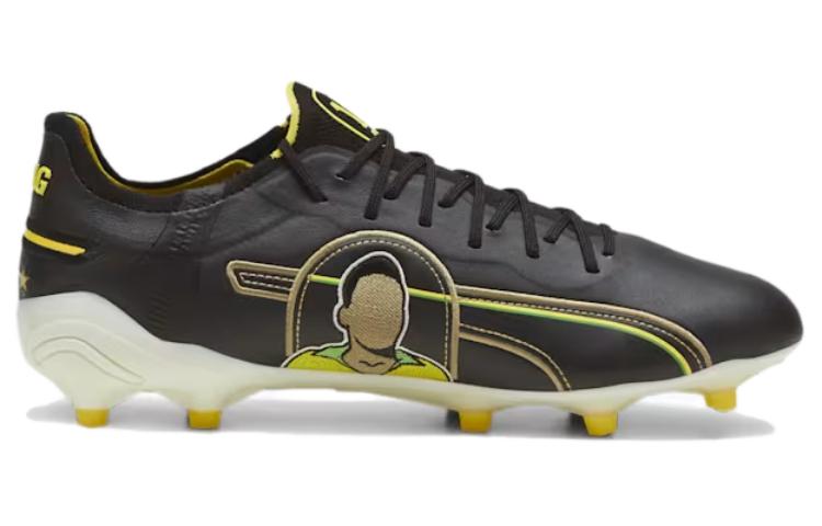 PUMA King Ultimate Pel FG/AG 'Black Yellow' 107825-01