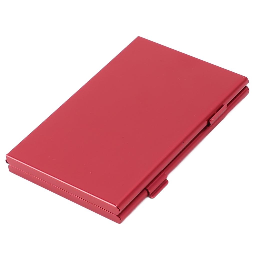 Game Card Case Aluminum Alloy 6 Slots Ultrathin Portable Game Cartridge Holder for Switch Game Cards Storage Cards Red