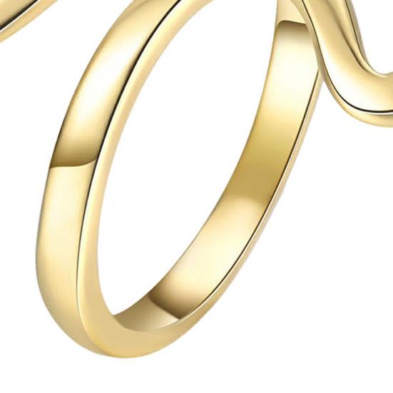 Women Men Snake Ring Adjustable Design Allergy Free Easy Fit Open Ring