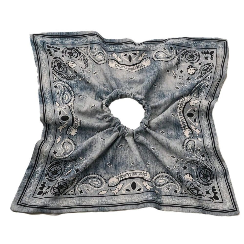 Temperament Cashew Printed Hair Rope Kerchief Hair Circle Fashion Vintage Scrunchies Streetwear