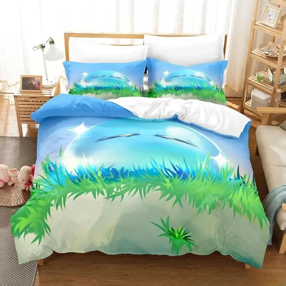 New Rimuru Tempest Bedding Set Single Twin Full Queen King Size Bed Set Adult Kid Bedroom Duvet Cover Sets 3D Print Anime Kawaii