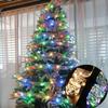 LED víla stuha světla vánoční dekorace ozdoba na vánoční stromeček Mašle Světla Řetězec Navidad Natal Home Decor