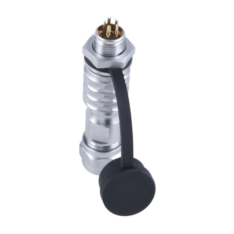 SF10 Industrial Connector Waterproof Plug and Socket Set, Metal Connectors Set Male Female Push Connectors Pair 2-5pin