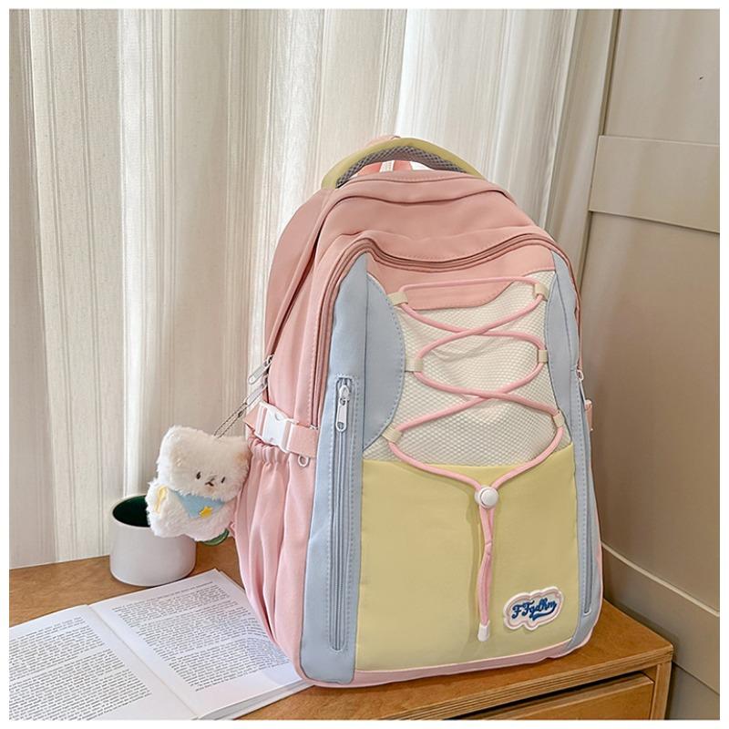 The new schoolbag is high-value, fresh and sweet, candy-colored backpack, lightweight and large-capacity backpack for junior high school students.
