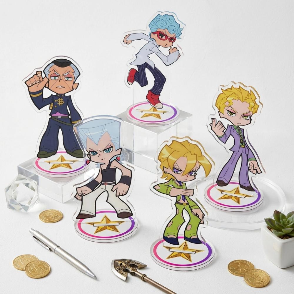 Anime JoJo's Bizarre Adventure Giorno Bruno Dio Acrylic Stand 10cm Figure key Cosplay Props Desktop Decor Birthday Gift