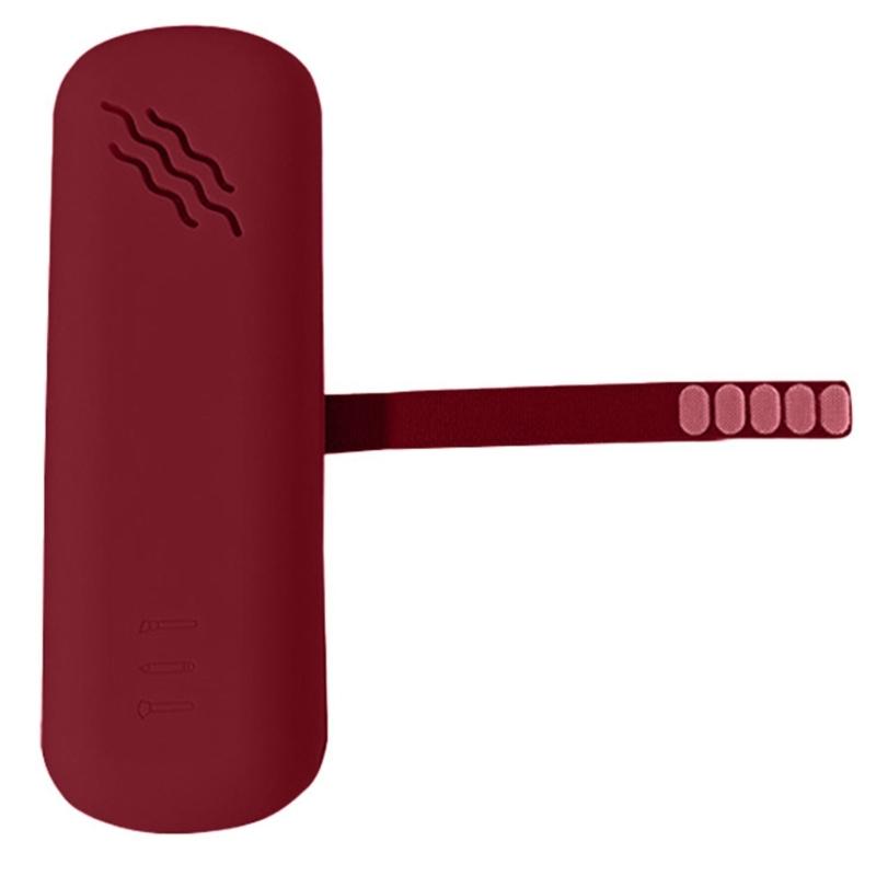 

Silicone Makeup Brush Case Travel Cosmetic Brushes Holder Portable Makeup Organizer Bag Makeup Brush Holder for Home бордовый