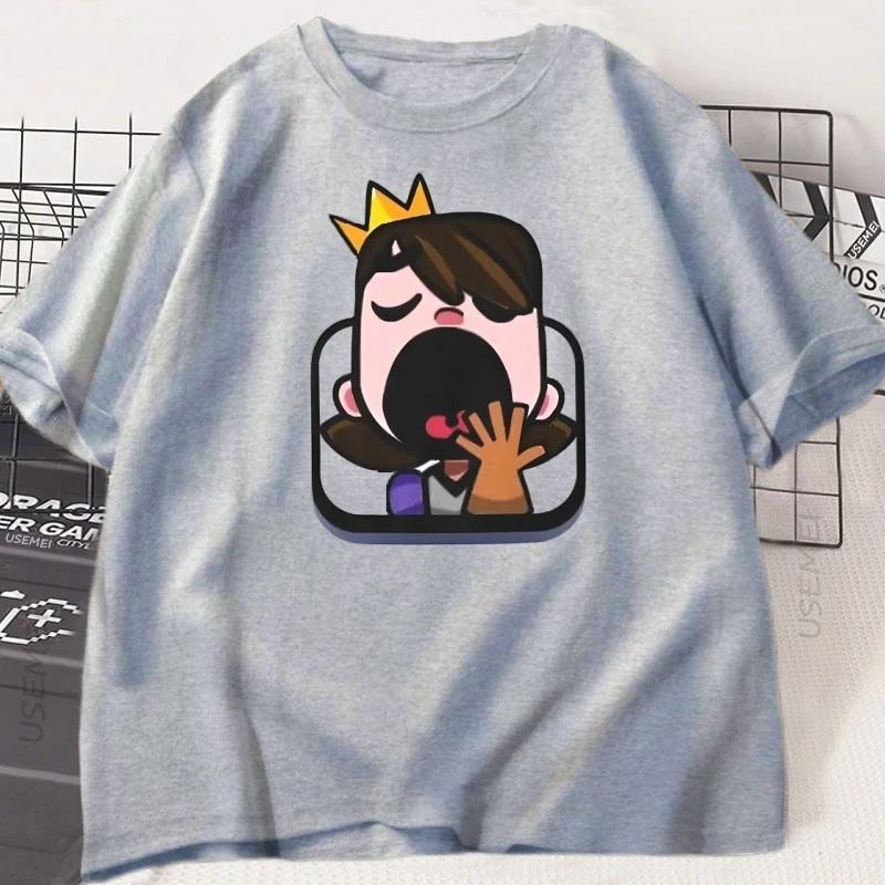 

Clash Royale Принцеса Позіхання Футболка Чоловіки Жінки Повсякденна З Коротким Рукавом Смішна Футболка Чоловічий Одяг Харадзюку Вуличний Стиль Чоловічі Топи XS