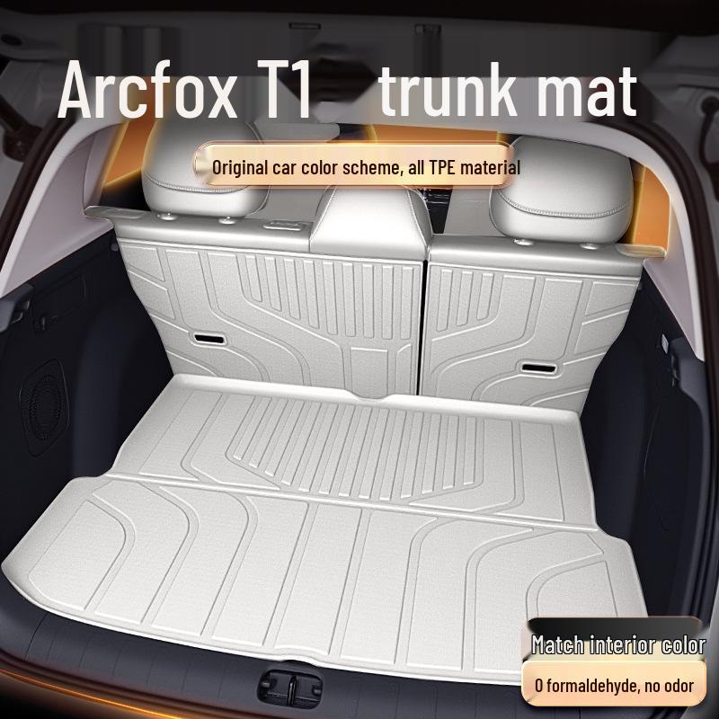ARCFOX T1 2025 Trunk Mat - TPE Tail Box Floor Mats for BAIC Car Interior Modification