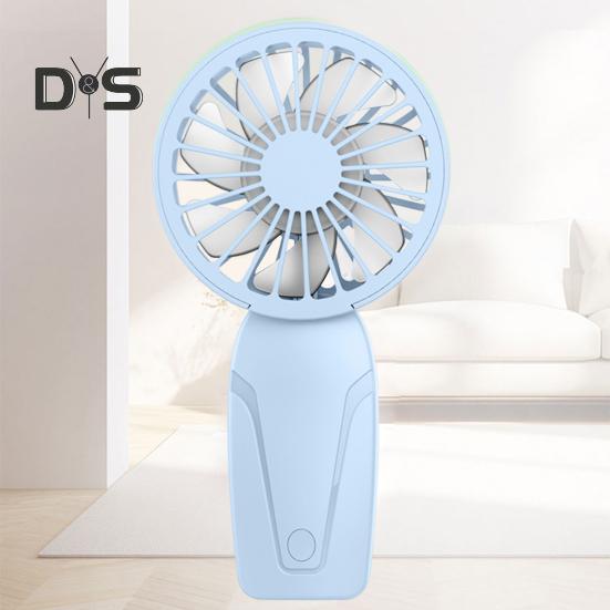 Viteza ventilatorului personal mic, reglabil, flux de aer puternic, zgomot redus, reîncărcabil prin USB, ventilator de răcire portabil compact