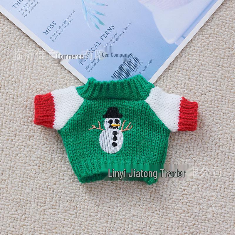 20cm Cotton Doll Accessories: Plush Dog Sweater, Scarf, Hat Set