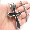 Cool Mens Large Egyptian Ankh Cross Pendant Necklace For Men Stainless Steel