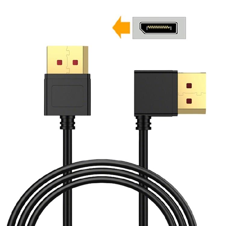 Molded Strain Relief DisplayPort Cable with Male-to-Male Ends, DisplayPort 1.4 Support, and Direct Video Transmission