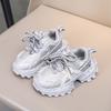 Kids Autumn Breathable Soft Sole Sneakers Boys Girls Lightweight Running Shoes Casual Dad Shoes For Small Children