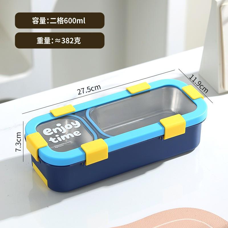Stainless Steel Insulated Bento Box With Dividers Microwave Safe Leakproof Lunch Container Office Workers