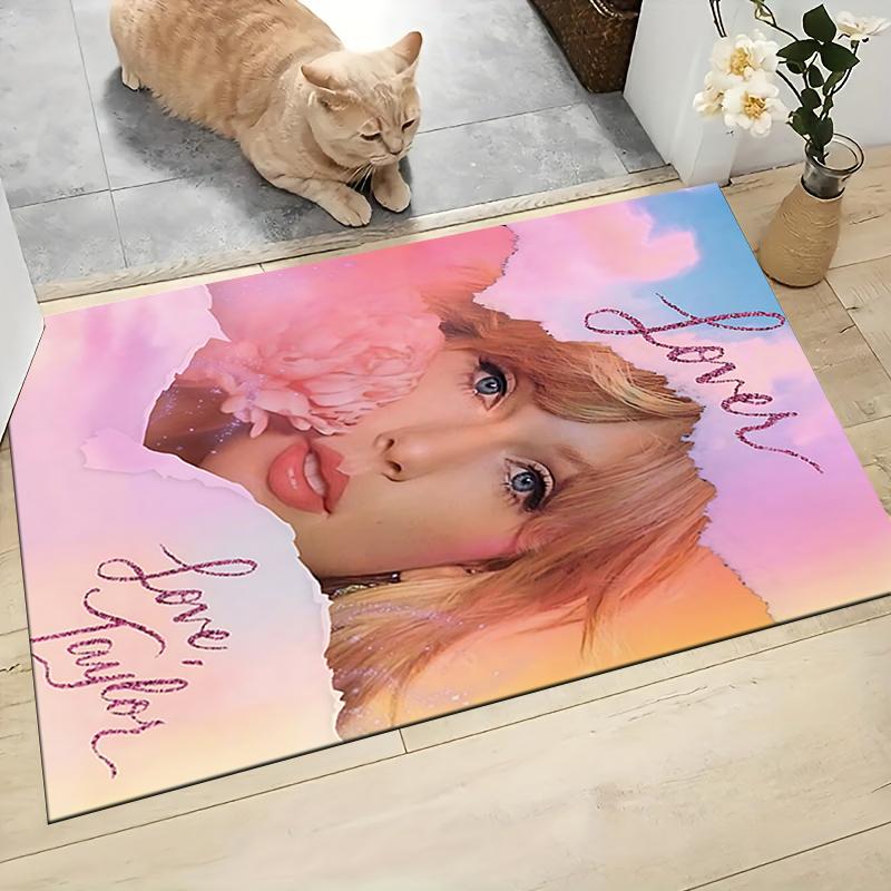 Taylor Swift Lover Album Artwork Carpet Rug Soft Washable Antislip Home Living Room Sofa Mats Personalized Christmas Rug