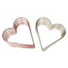 Retractable Metal Heart Book Stand - Iron Art Creative Desktop File Holder & Storage Rack