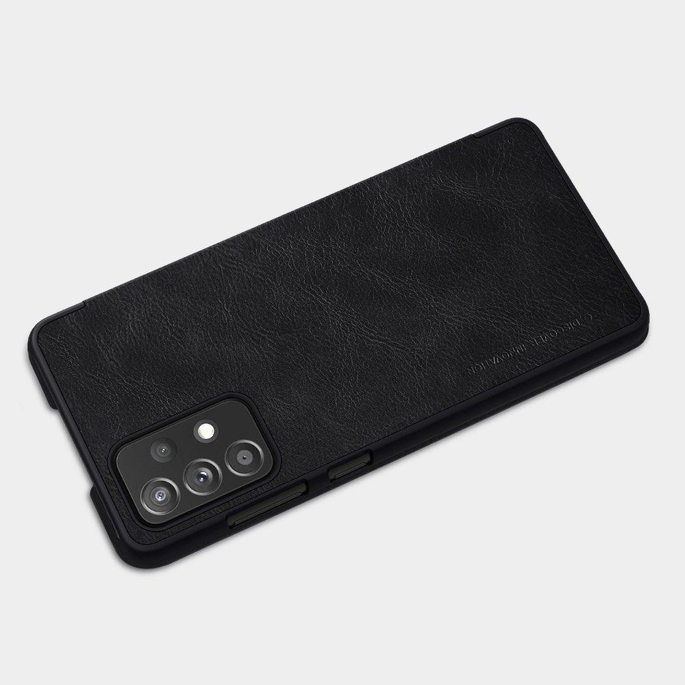 Nillkin Qin Leather Flip Case for Samsung Galaxy A72 4G - Black