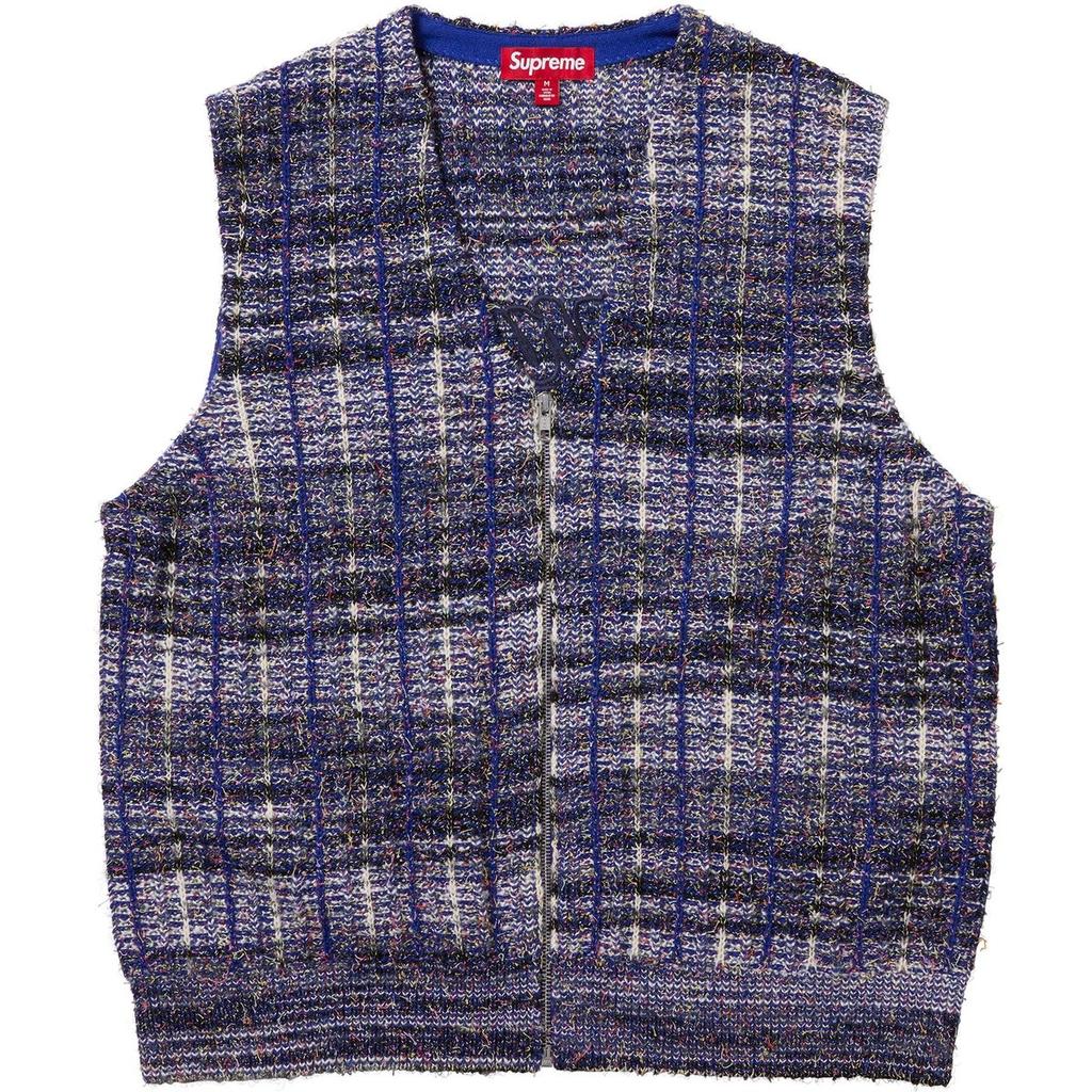 Supreme Speckled Zip Up Sweater Vest SUP-SS25-198