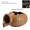 Eco Tank Pottery Jar: Ancient Flow Filtration Ornament for Oxygenating Fish, Courtyard Landscaping, and Fountain Decoration.