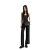 Calvin Klein Fashion Small Metal Letter Flap Chain Small Square Pillow Bag Women Crossbody Bag Space-Black DH3571-001