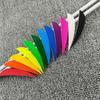 3" Pure Color Turkey Feather Arrow DIY Accessories - Water Drop/Shield Shape