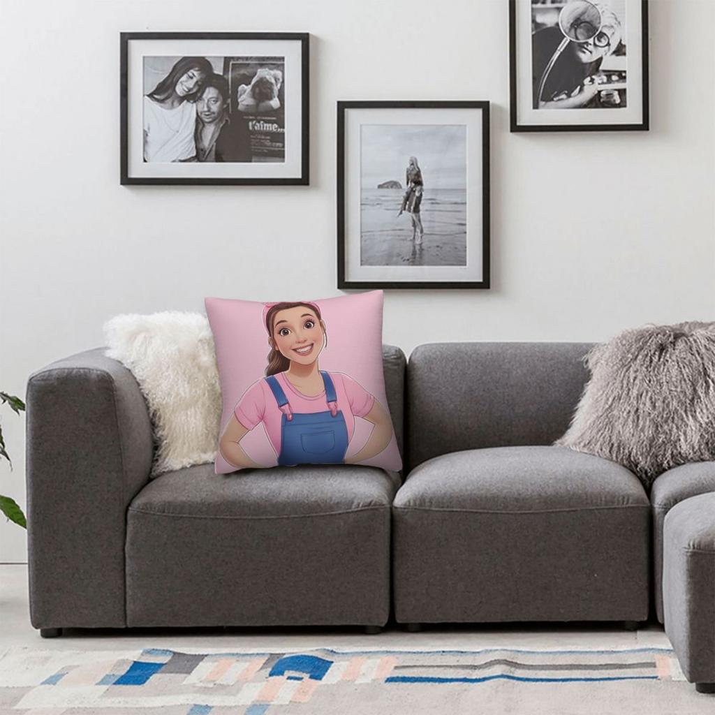 Ms. Rachel Pillow Case Cushion Cover Polyester Custom Pillow Cover Cute Funny Pillowcases For Office Car Home Decorative