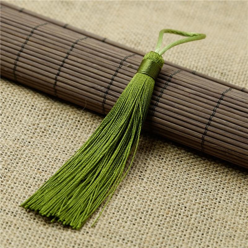 Malý závěsný hrot DIY ručně vyrobený s taškou dveřní závěs křížková výšivka 12 cm závěsný do auta hrot s třásněmi lze přizpůsobit