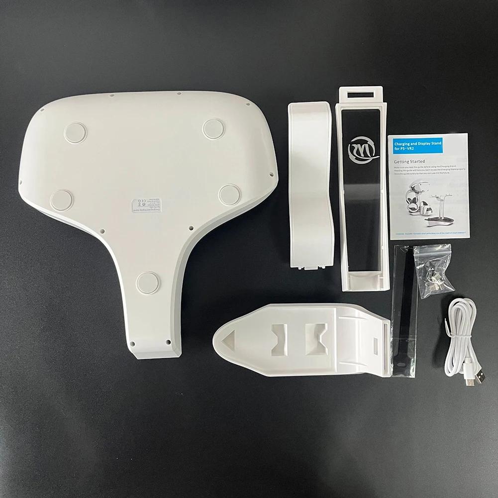 Professional Charging Station with LED Indicator for PS5 and PS VR2 Controllers and Accessories Storage Solution