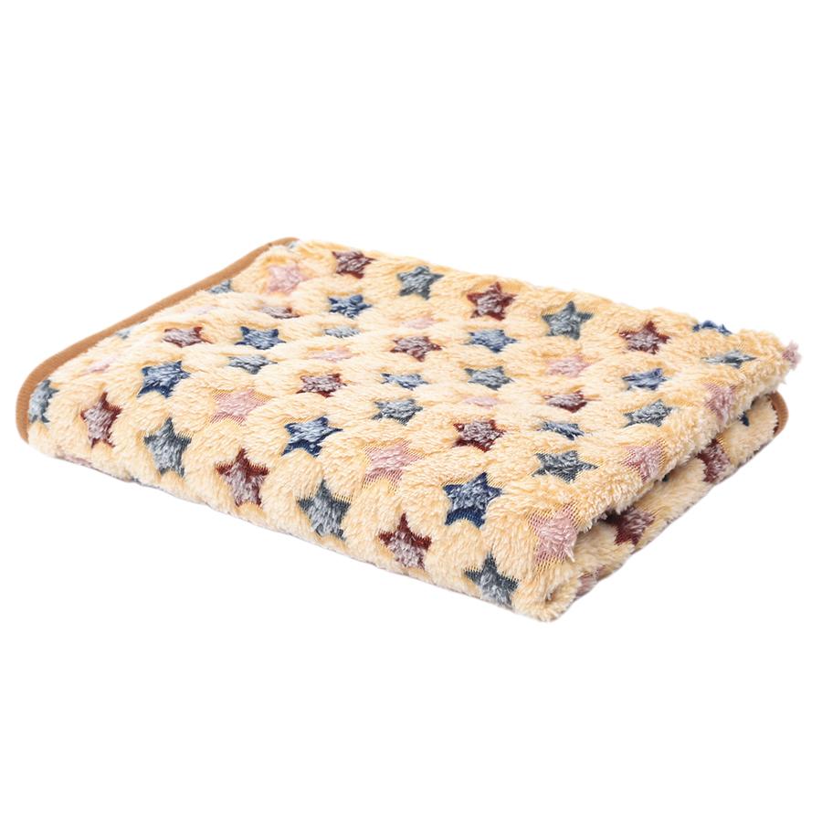 Soft Fluffy High Quality Pet Blanket Flannel Dog Sleeping Blanket Paw Print Pattern Pet Mat Warm Comfortable Blanket for Cat Dog
