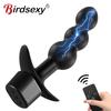 Electric Shock Anal Plug G-Spot Vaginal Massager Wireless Remote Control Sex Shop 12 Modes Masturbator Sex Toys for Men Women