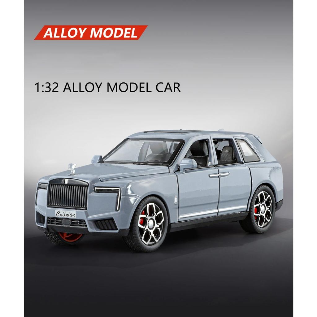 1/32 Rolls Royce SUV Cullinan 2025 Alloy Luxury Car Model Diecast Metal Off-road Vehicle Car Model Sound and Light Kids Toy Gift