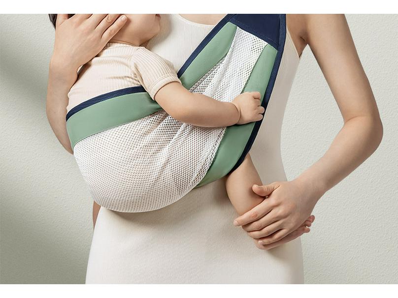 Hands-Free Infant Sling Carrier with Waist Stool for Newborns