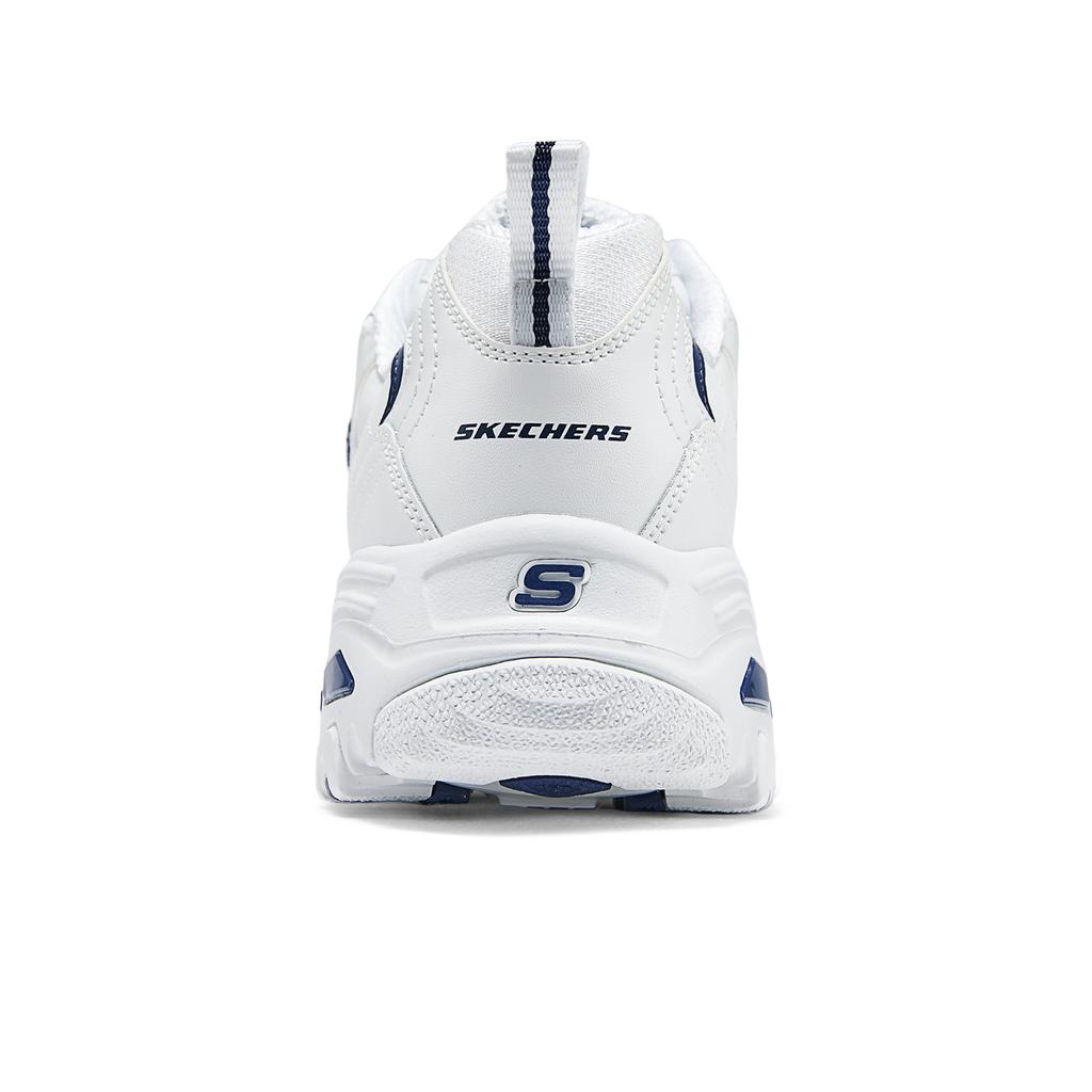 Skechers DLites 1.0 Panda Shoes Classic Versatile Thick Sole Casual Soft Bottom Cushioning Retro Campus Style Men Sneaker White 52676-WNV