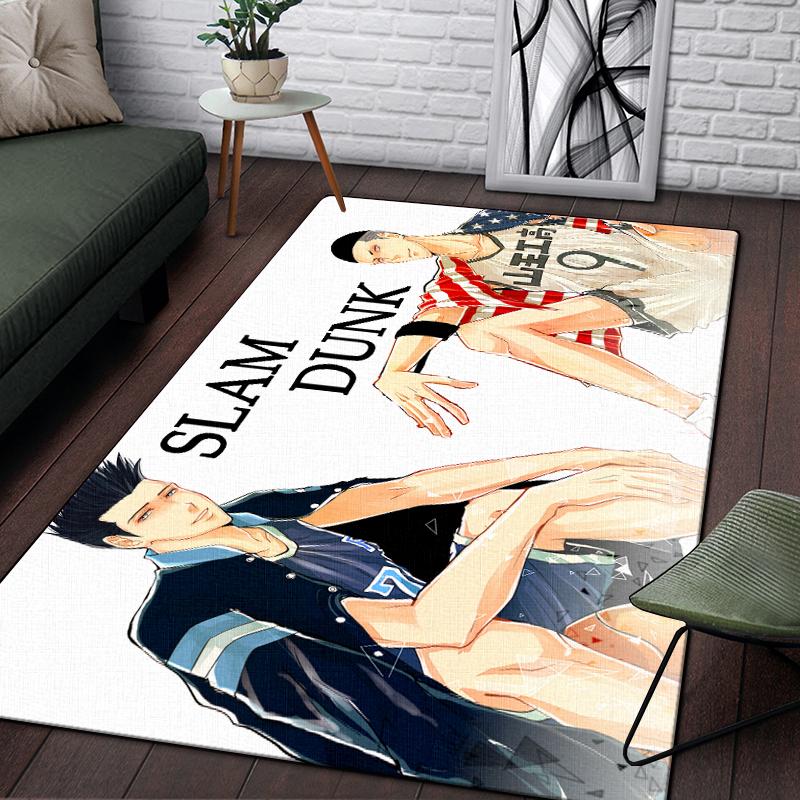 SLAM DUNK benutzerdefinierter Teppich Wohnzimmer Küchenmatte Fußmatte Yogamatte Heimdekoration Waschraum Bodenmatte Teppiche für Wohnzimmer