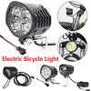 36-72V Światło do Roweru Elektrycznego z Klaksonem 12W LED Przednie Światło do Hulajnogi Elektrycznej Wodoodporny Reflektor Rowerowy do E-Roweru