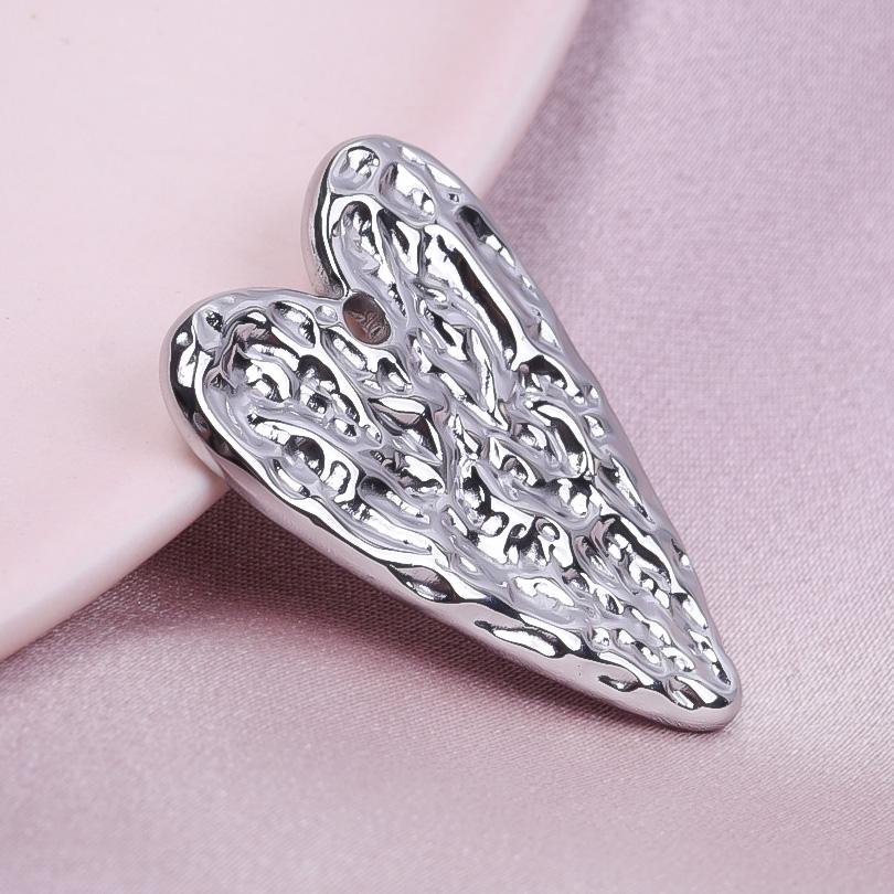 Elegante Liebes-Charms Edelstahl-Anhänger Für Schmuckherstellung Großhandel Herz-Charme-Anhänger 5 Stück/Los Materialien Zur Herstellung von Armbändern