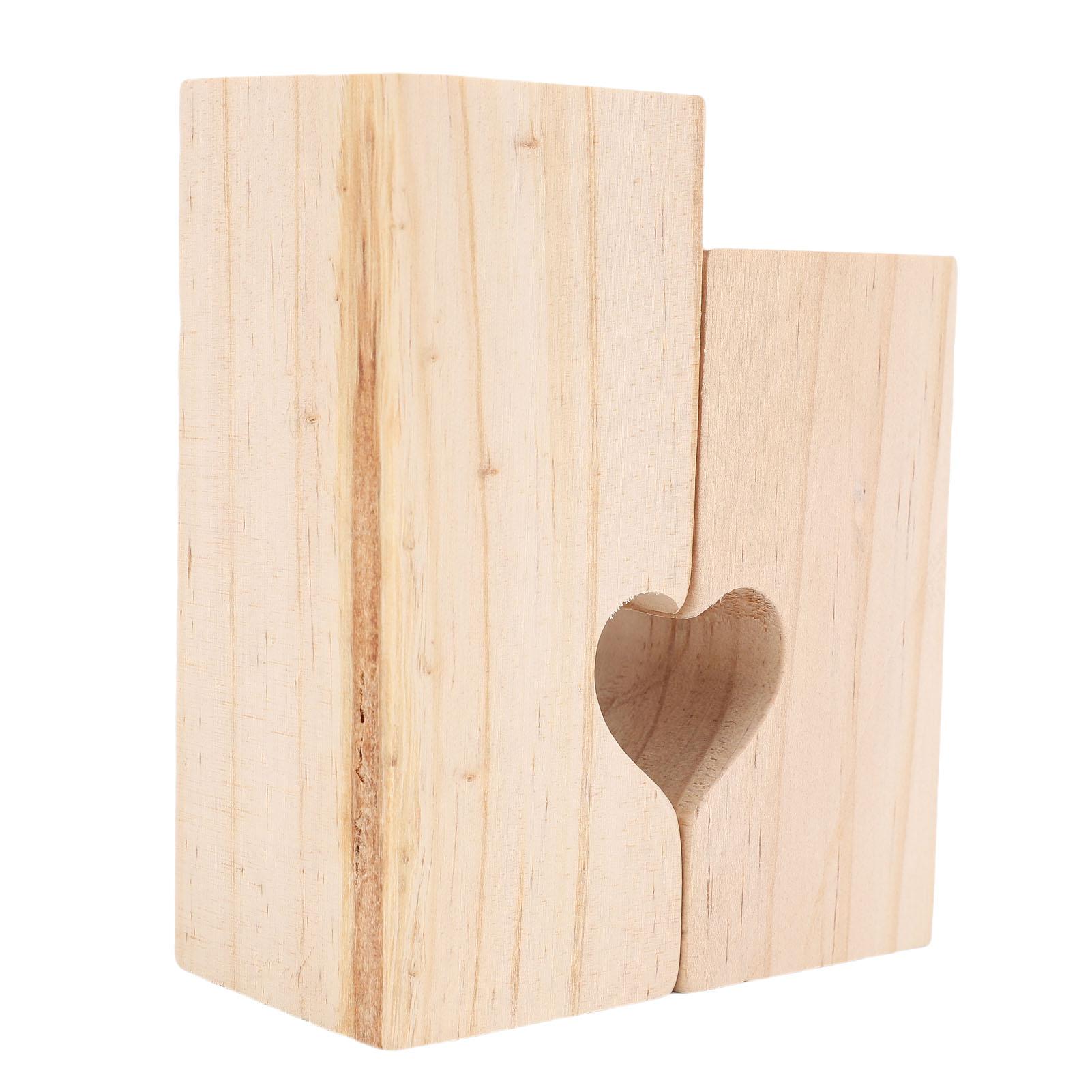 

Деревянный подсвечник в форме сердца, романтическое украшение для обеденного стола, подсвечник для чайной свечи из массива дерева