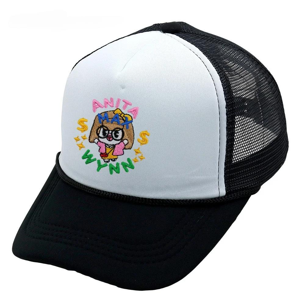 ANITA MAX WYNN Baseball Cap for Unisex Women Hip Hop Cartoon Print Mesh Hat Cute Trucker  Hat Casquette Gorras Bone