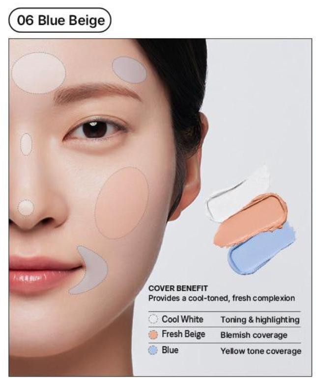The Saem Der gleiche Cover Perfection Triple Pot Concealer 4type