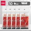 Deli Student Special 0.5mm Black Bullet Tip Refill, Smooth, Large Capacity for Exams & Signing