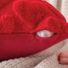 2Pack Valentines Day Pink Plushes Cushions Cover Decorative Pillow Case for Home Ambiances for Sofa Bed Decorations